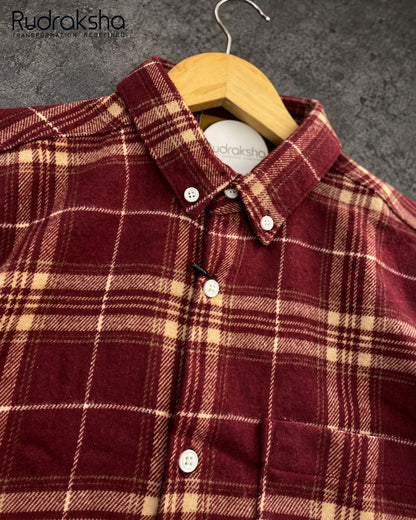 Boxy Fit Flannel Full Sleeve Checks Shirt | ARTICLE No M001