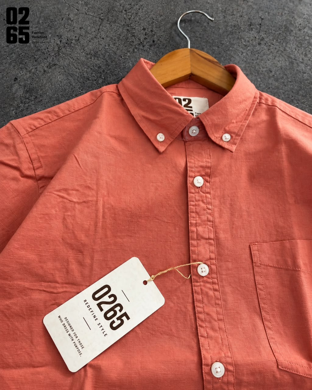 0265 Cotton Linen Full Sleeve Shirt | Button Down Collar | Backside Box Pleat