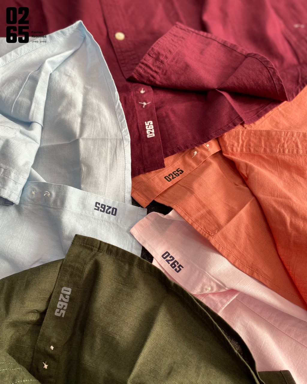 0265 Cotton Linen Full Sleeve Shirt | Button Down Collar | Backside Box Pleat