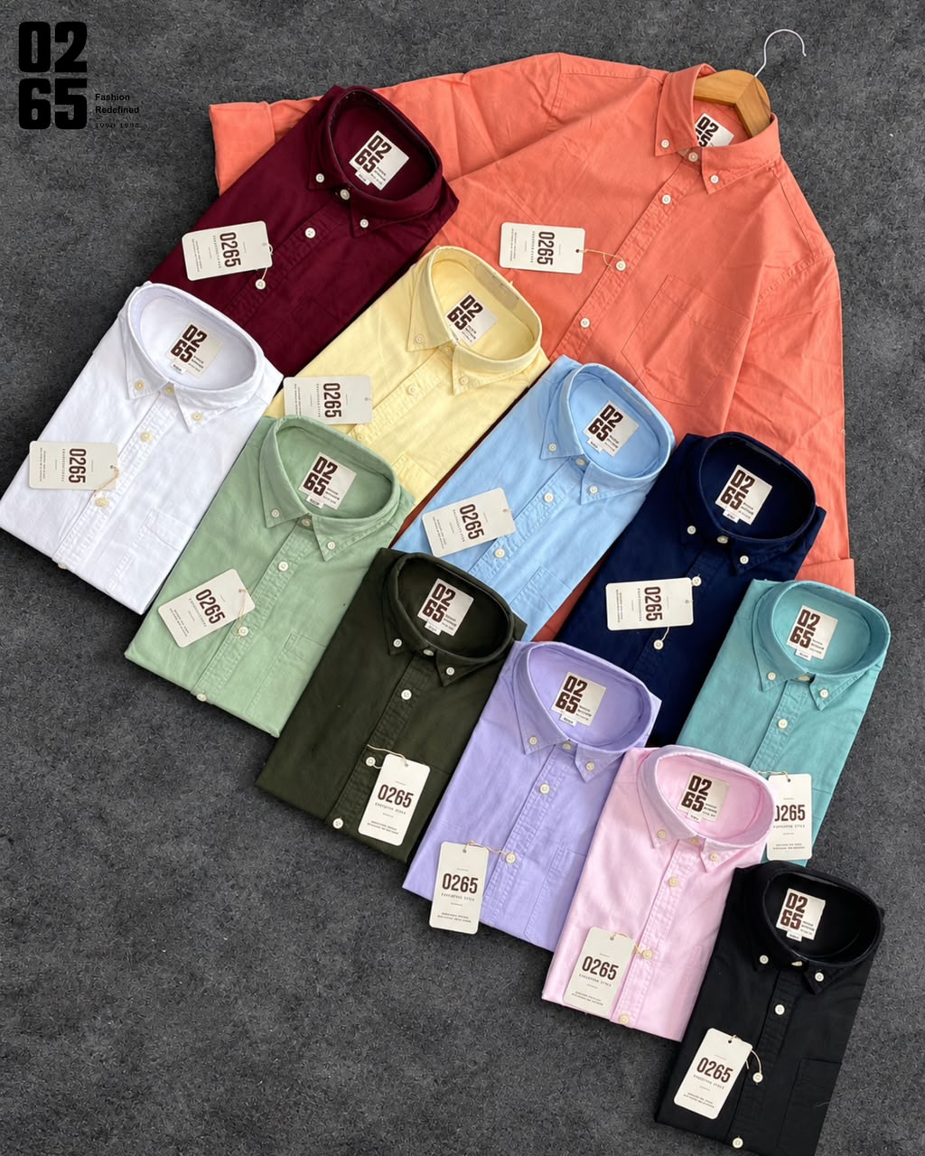 0265 Cotton Linen Full Sleeve Shirt | Button Down Collar | Backside Box Pleat