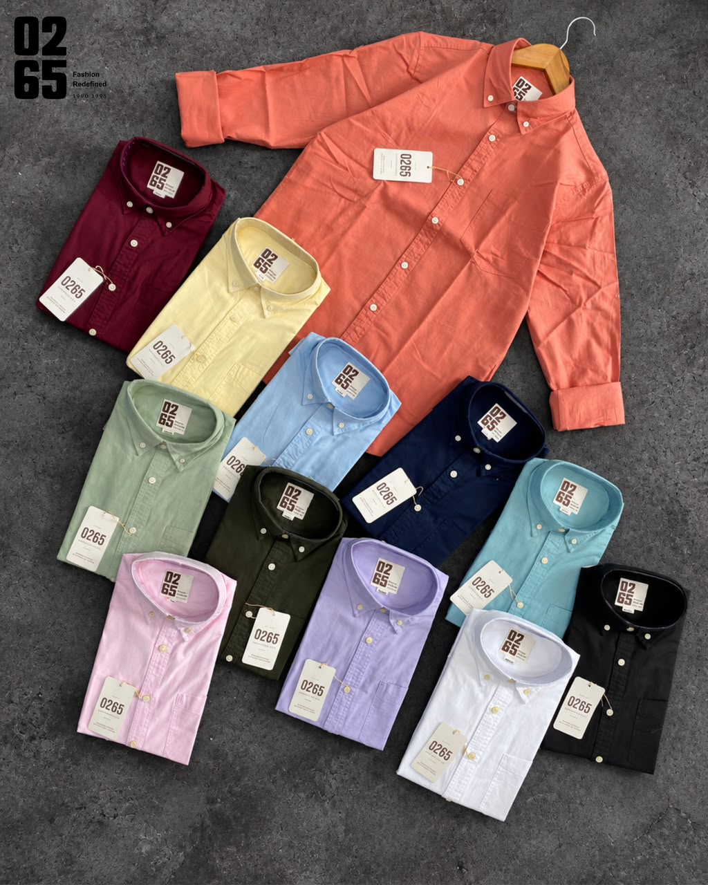 0265 Cotton Linen Full Sleeve Shirt | Button Down Collar | Backside Box Pleat