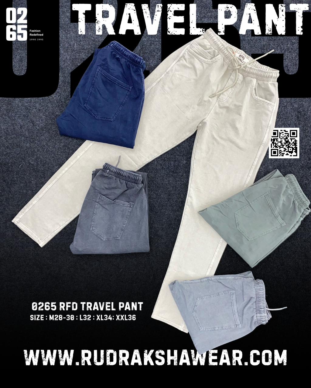 0265 Premium Travel Track Pant | Polo Pockets | Stretchable | Monsoon Special | Easy Dry Series