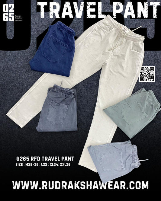0265 Premium Travel Track Pant | Polo Pockets | Stretchable | Monsoon Special | Easy Dry Series