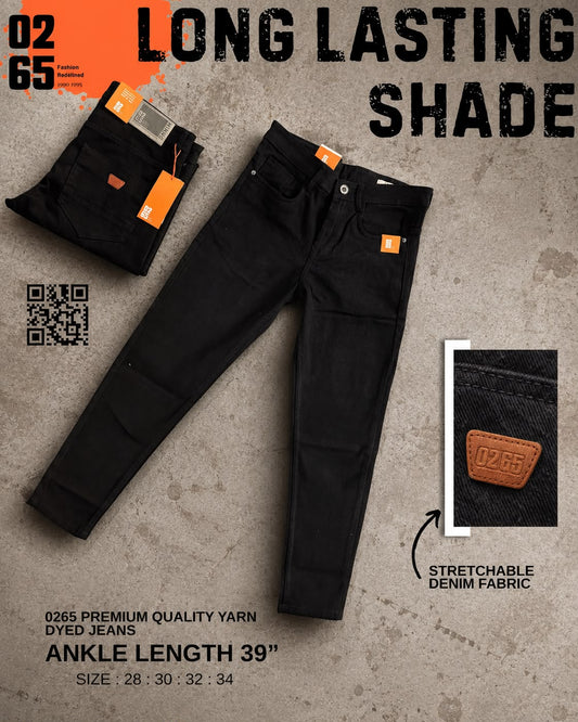 0265 Ankle Length 39" | Stretchable Jeans | Long Lasting Shade | Suitable for Height 5.4" to 5.8"