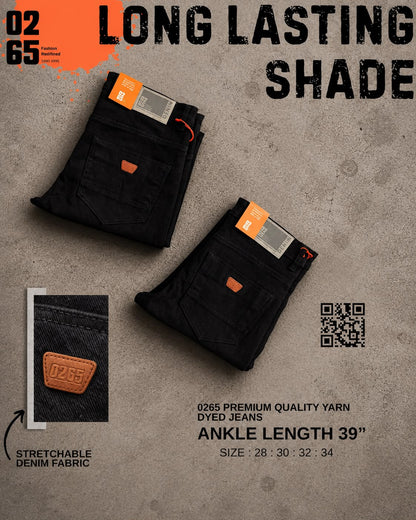 0265 Ankle Length 39" | Stretchable Jeans | Long Lasting Shade | Suitable for Height 5.4" to 5.8"