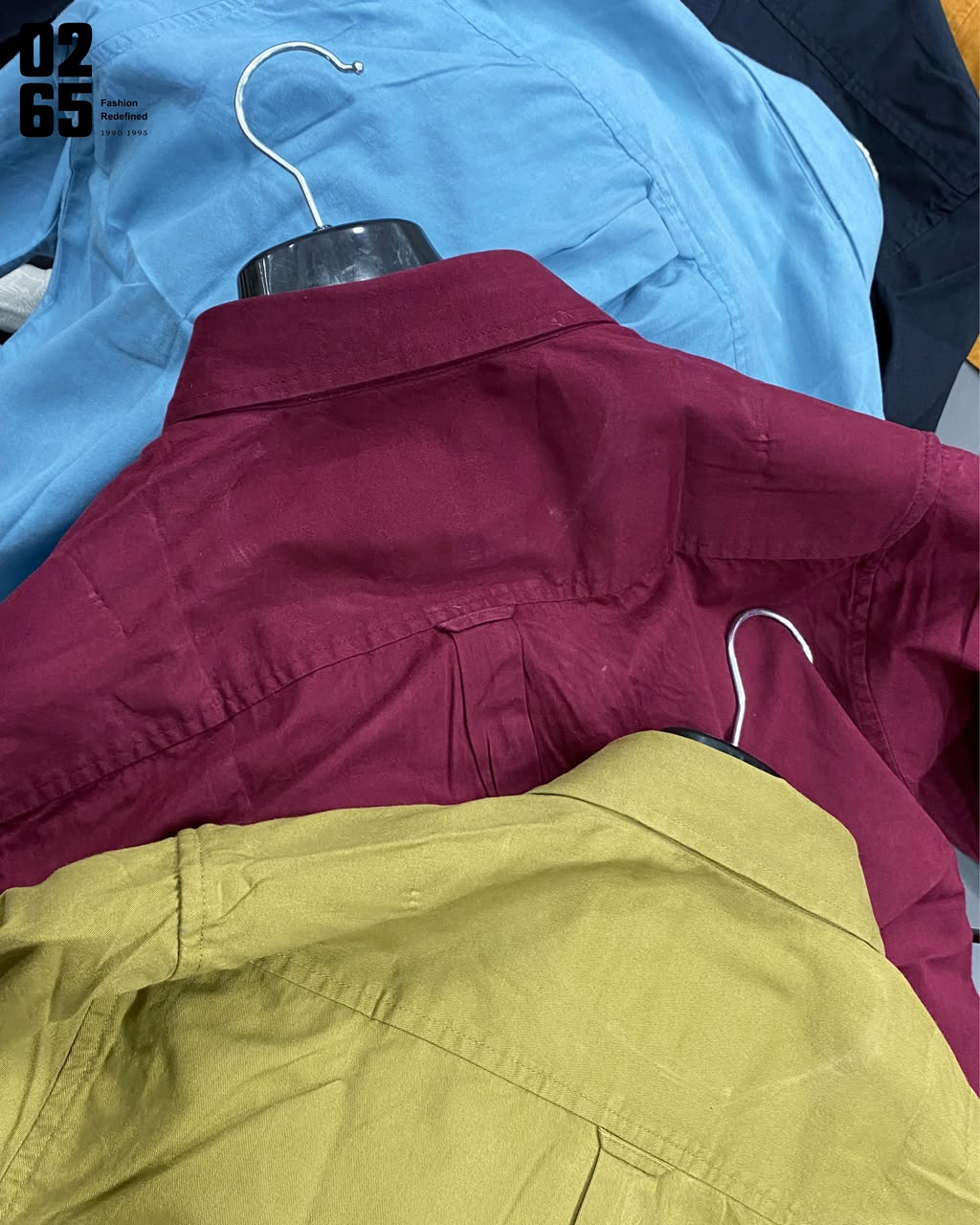 Signature 0265 Plain Full Sleeve Shirt | Button Down Collar | Backside Box Plated With Loop