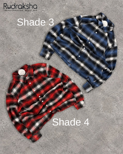 Boxy Fit Flannel Full Sleeve Checks Shirt