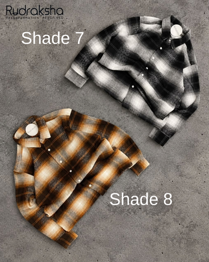 Boxy Fit Flannel Full Sleeve Checks Shirt