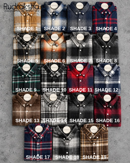 Boxy Fit Flannel Full Sleeve Checks Shirt | ARTICLE No S001