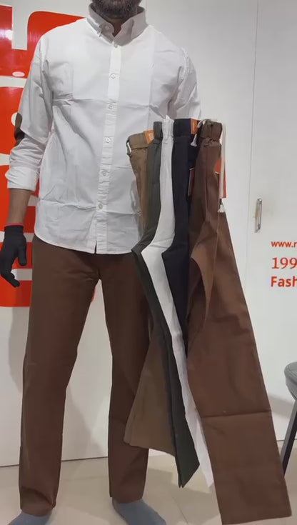 0265 Cotton Linen Casual Pant | Front Right Pocket With Zipper | Length 40"/40.5" | Durable Fabric | Regular Fit | Best for Casual wear for Travelers